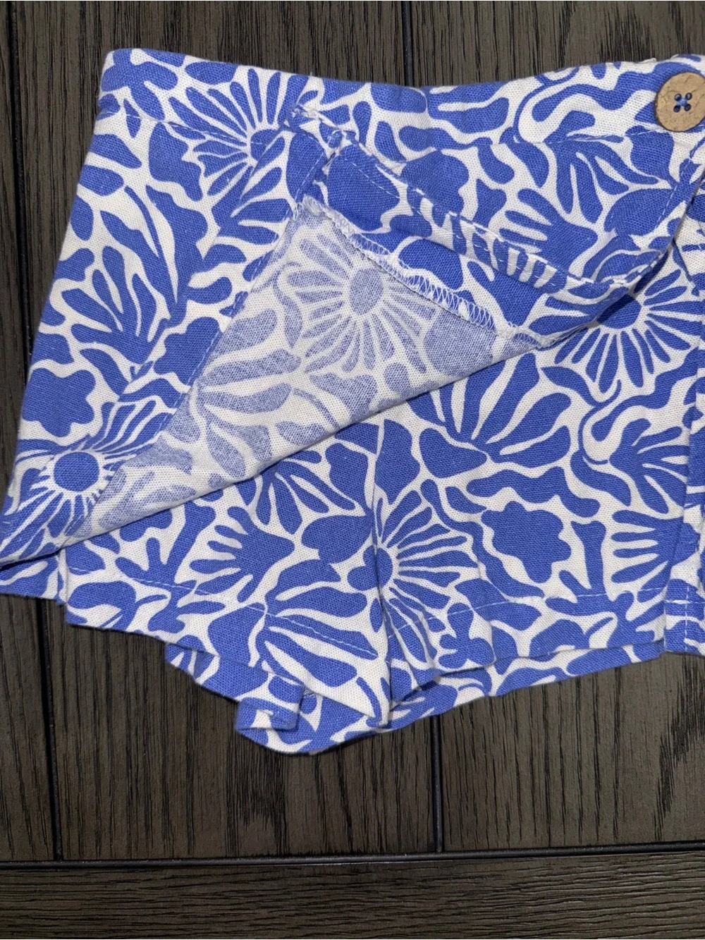 Vince Camuto Linen Blend Button Down Shirt and Skort Set Size 3T Coastal Resort